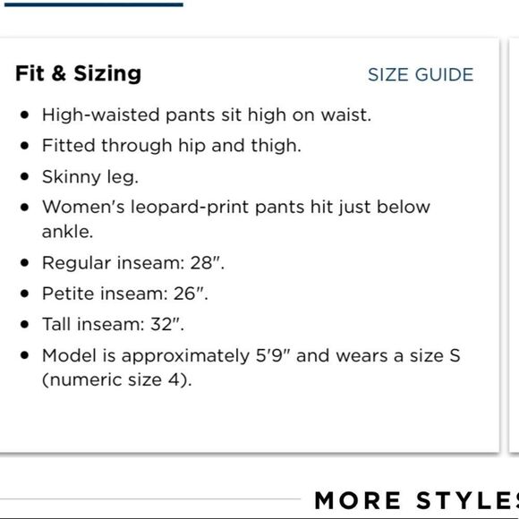 NWT Old Navy Black High-Waisted Stevie Leopard-Print Pants Small - Picture 15 of 15